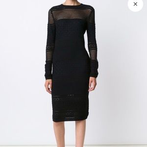 SOLD NWT Derek Lam 10 Crosby Perforated Knit Dress